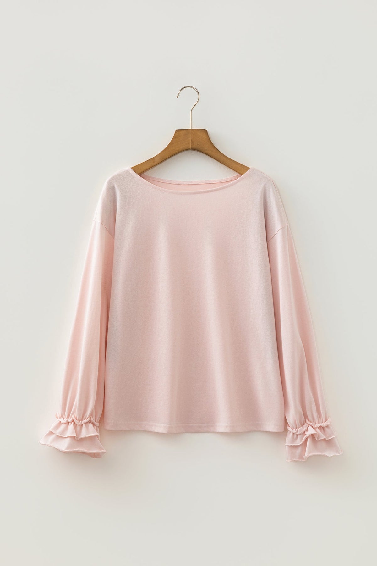 Ruffle Cuff Long Sleeve Elegant Top