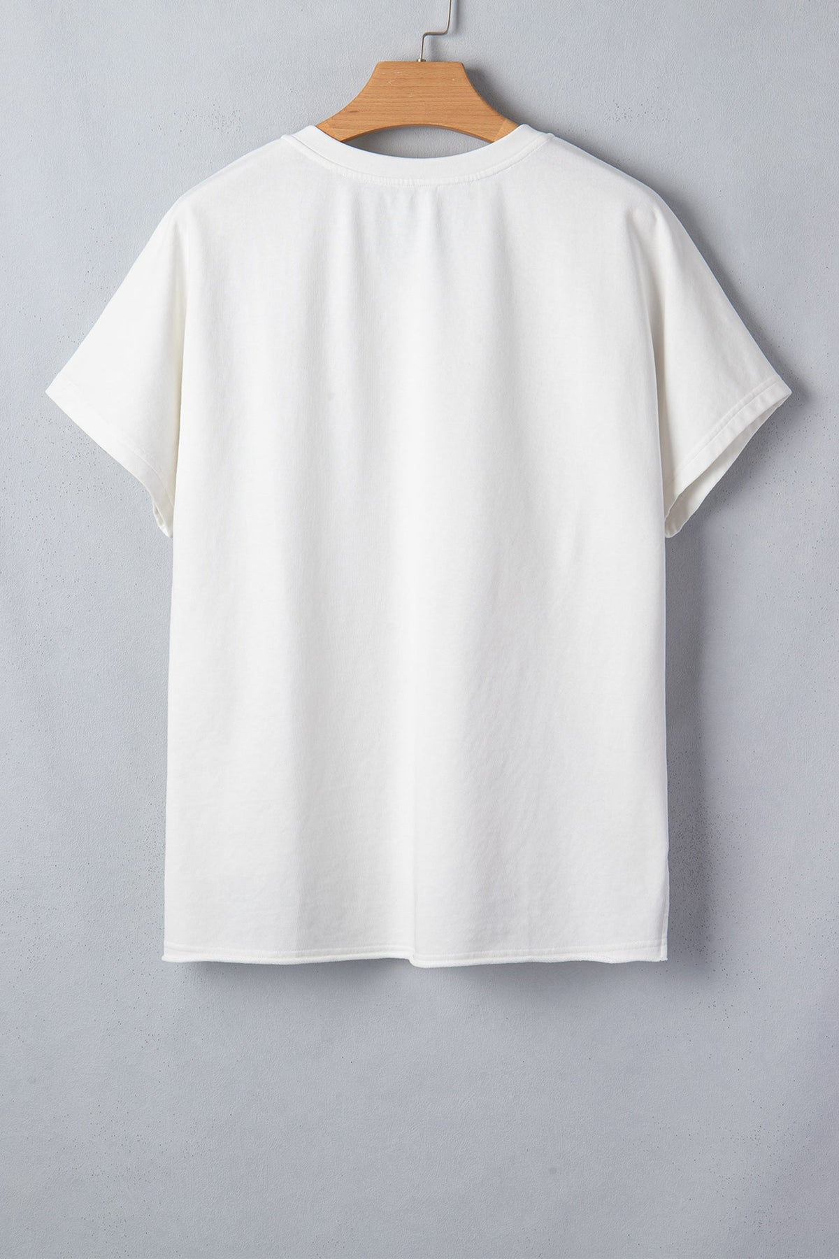 USA Star Patchwork Mineral Wash Notched Neck Tee