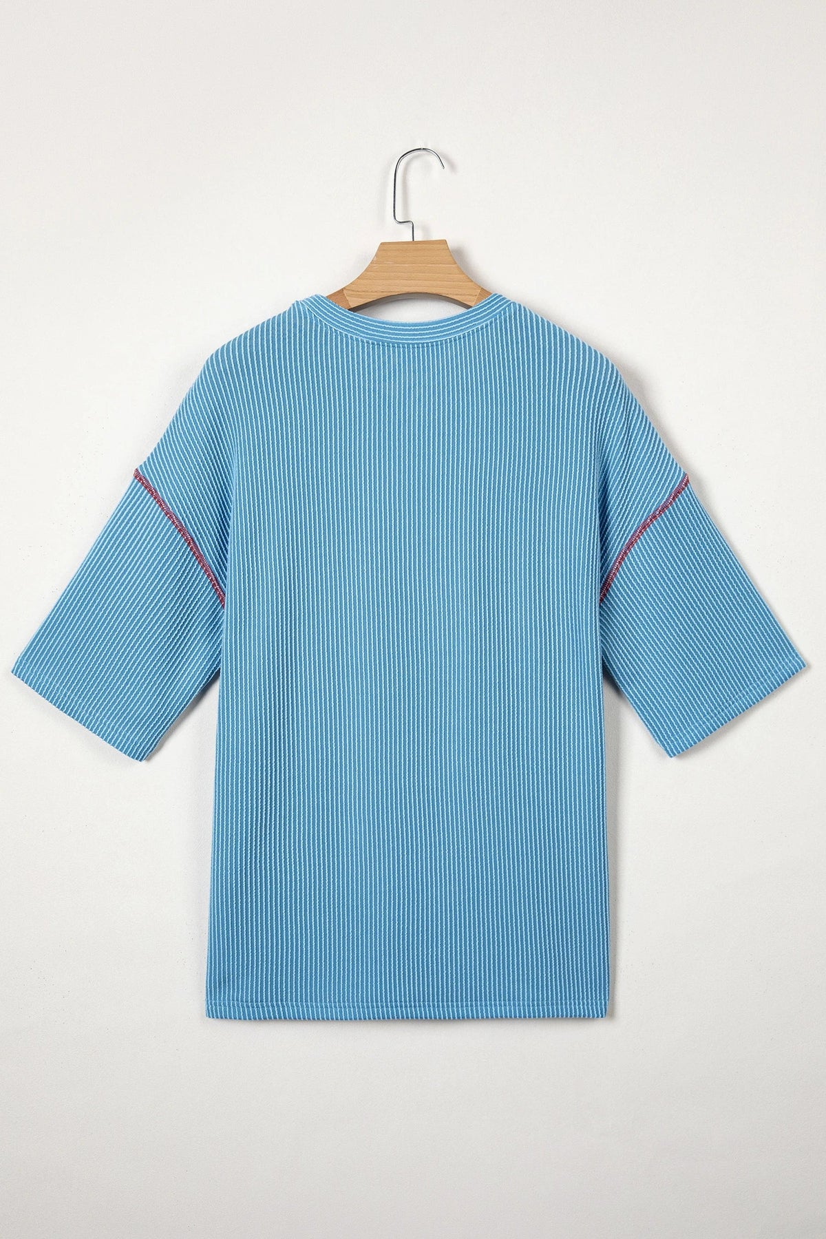 USA Corded Knit Short Sleeve Graphic Top