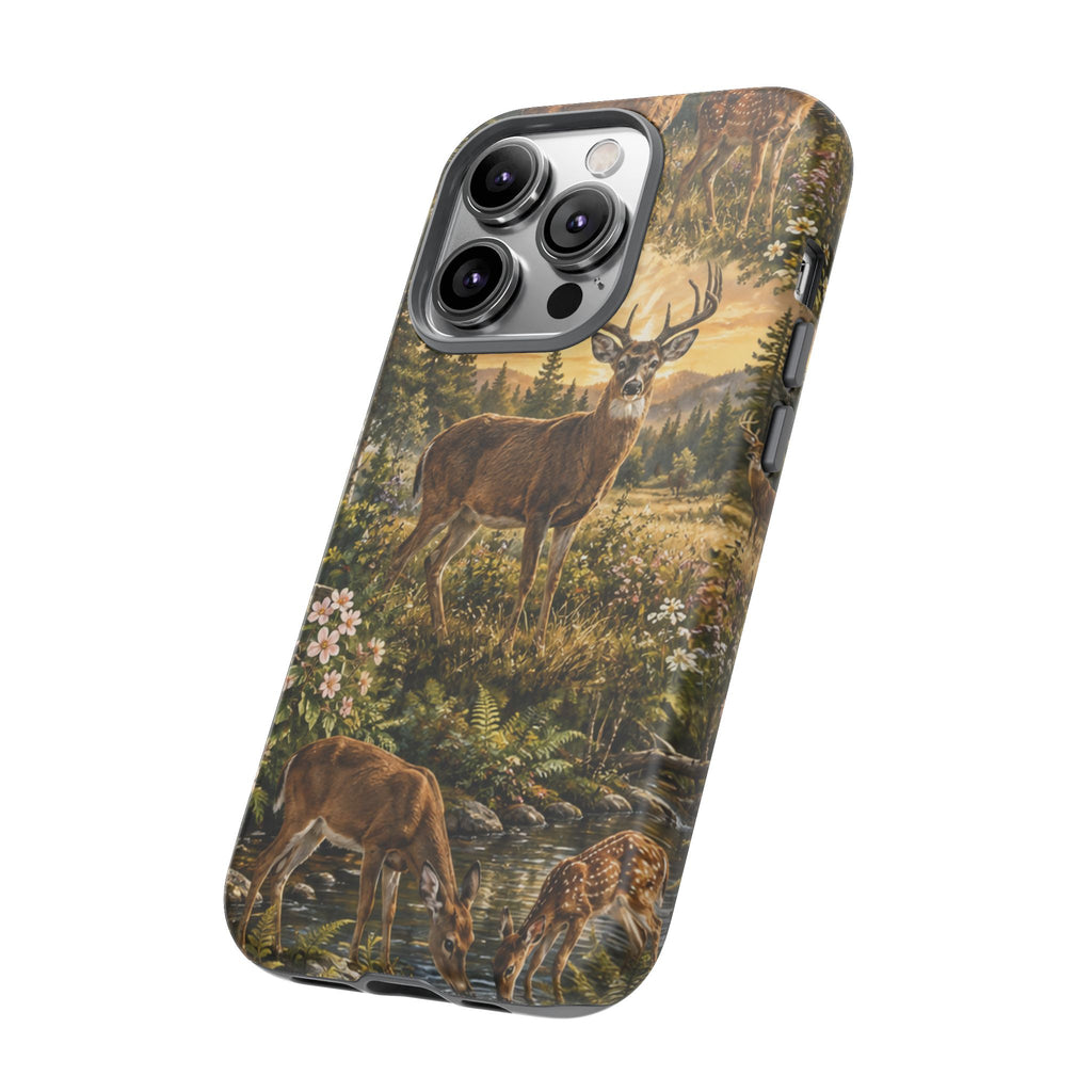 Deer Forest Phone Case — Woodland Bucks Nature iPhone Cover