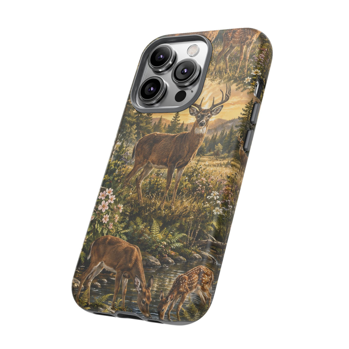 Deer Forest Phone Case — Woodland Bucks Nature iPhone Cover