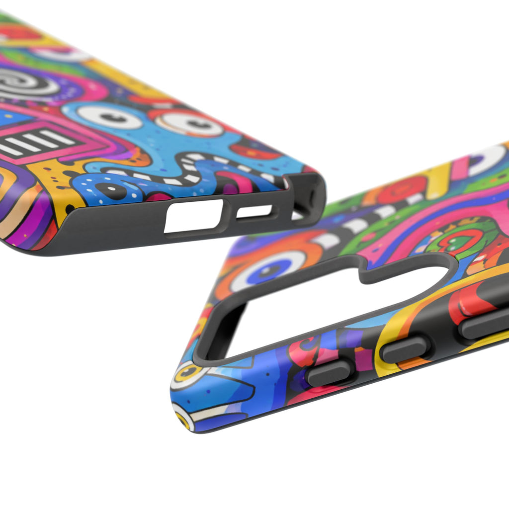 Colorful Abstract Doodle Tough Phone Case
