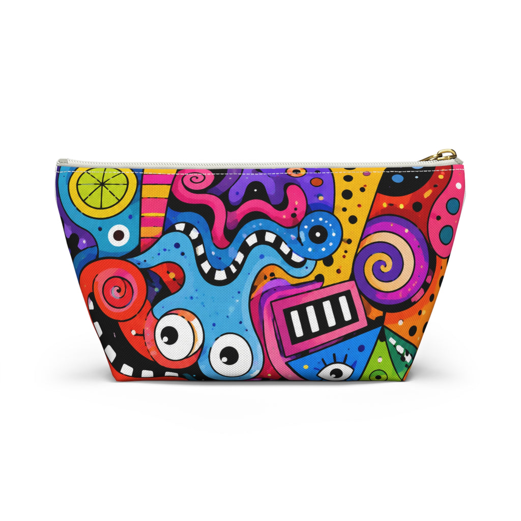 Colorful Abstract Monsters Accessory Pouch