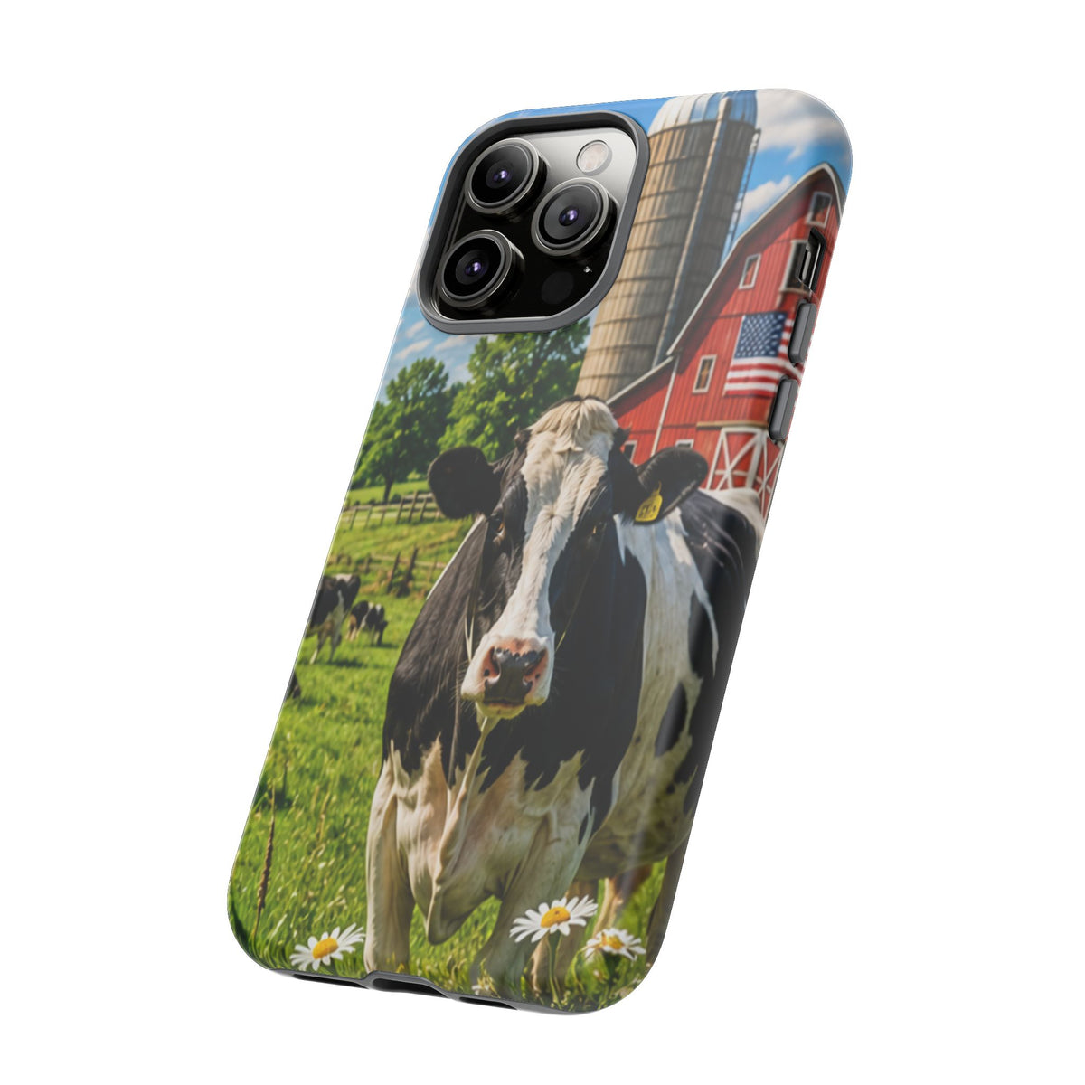 Cow Farm Phone Case — Rustic Barnyard iPhone Cover