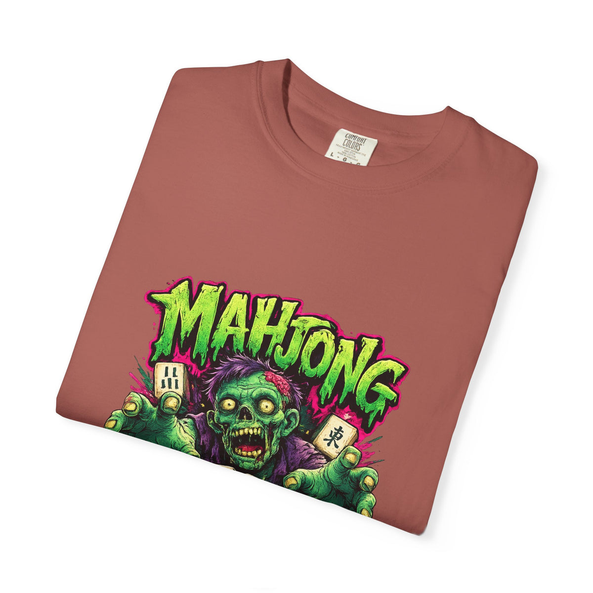 Mahjong Zombie T-shirt | Zombie Mahjong Tiles Graphic Tee