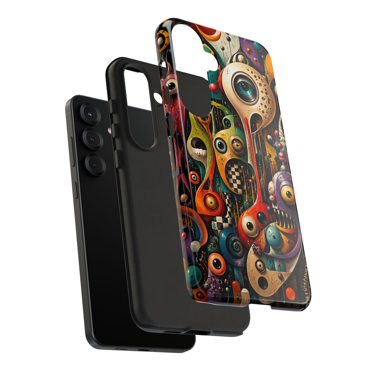 Surreal Monster Art Phone Case — Colorful Abstract Creature Design