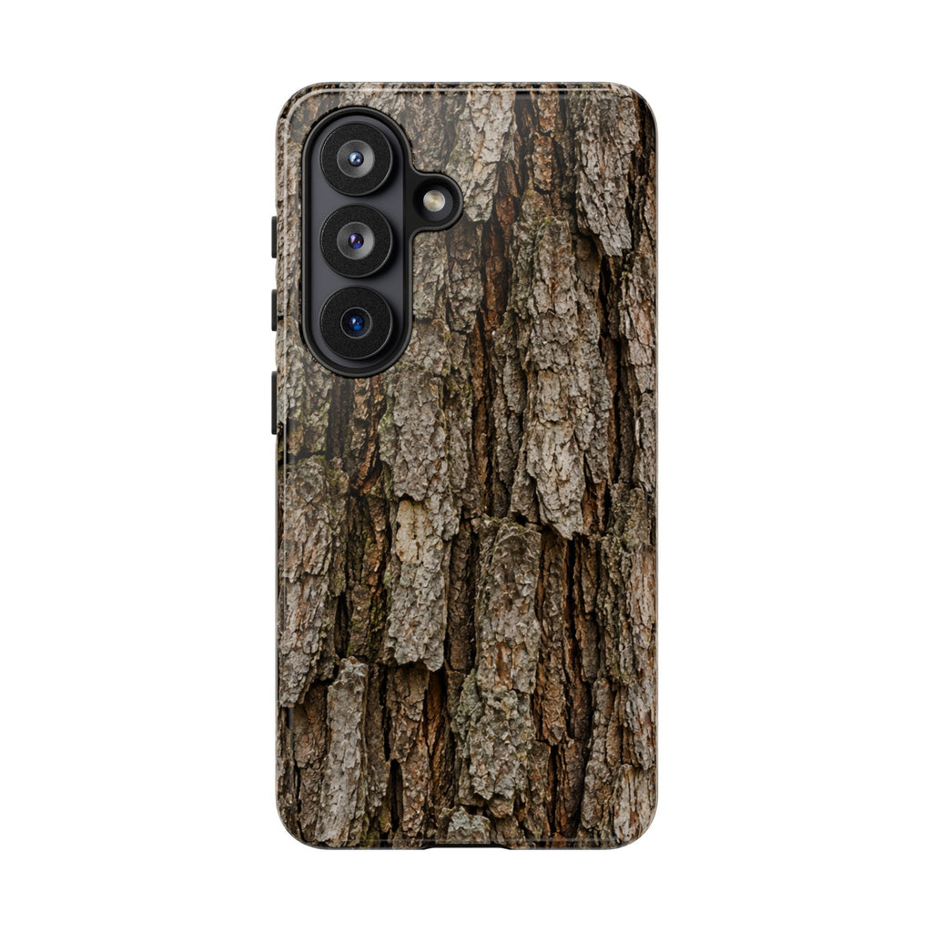 Bark Texture Phone Case - Rugged Woodland Camouflage for Nature Lovers