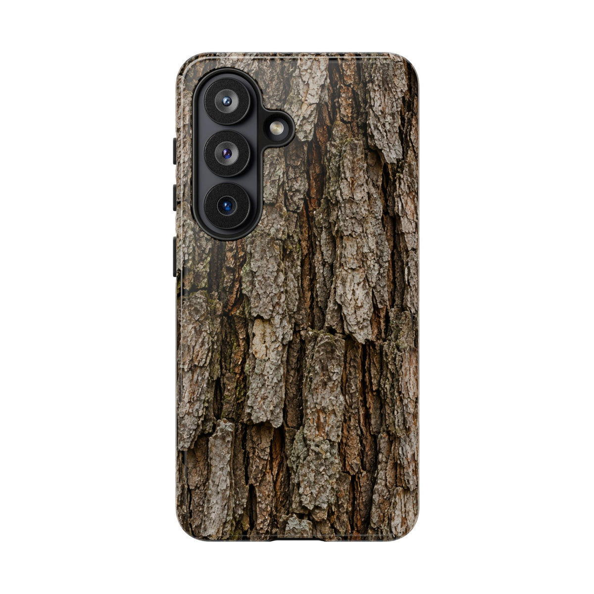 Bark Texture Phone Case - Rugged Woodland Camouflage for Nature Lovers