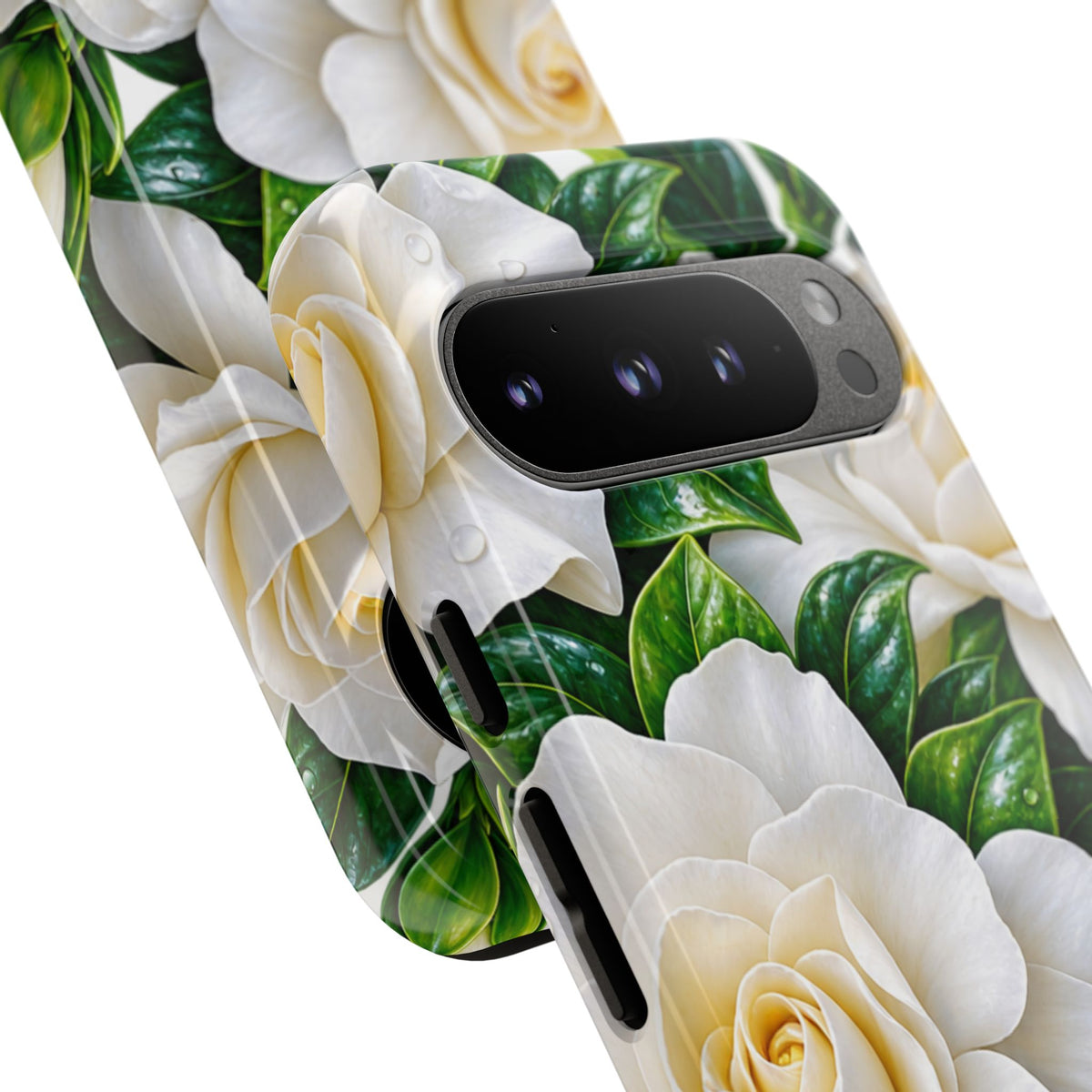 Floral Camellia Tough Case — White Gardenia Phone Cover
