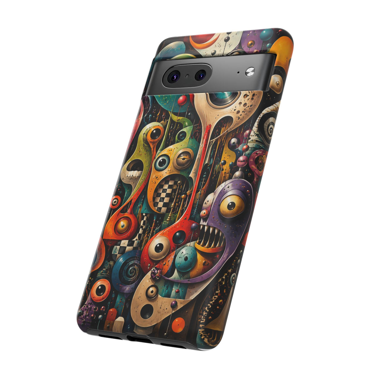Surreal Monster Art Phone Case — Colorful Abstract Creature Design