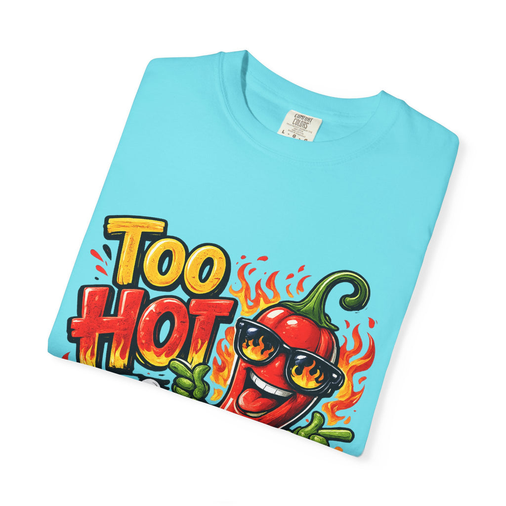 Too Hot to Handle pepper graphic T-shirt | spicy chili design