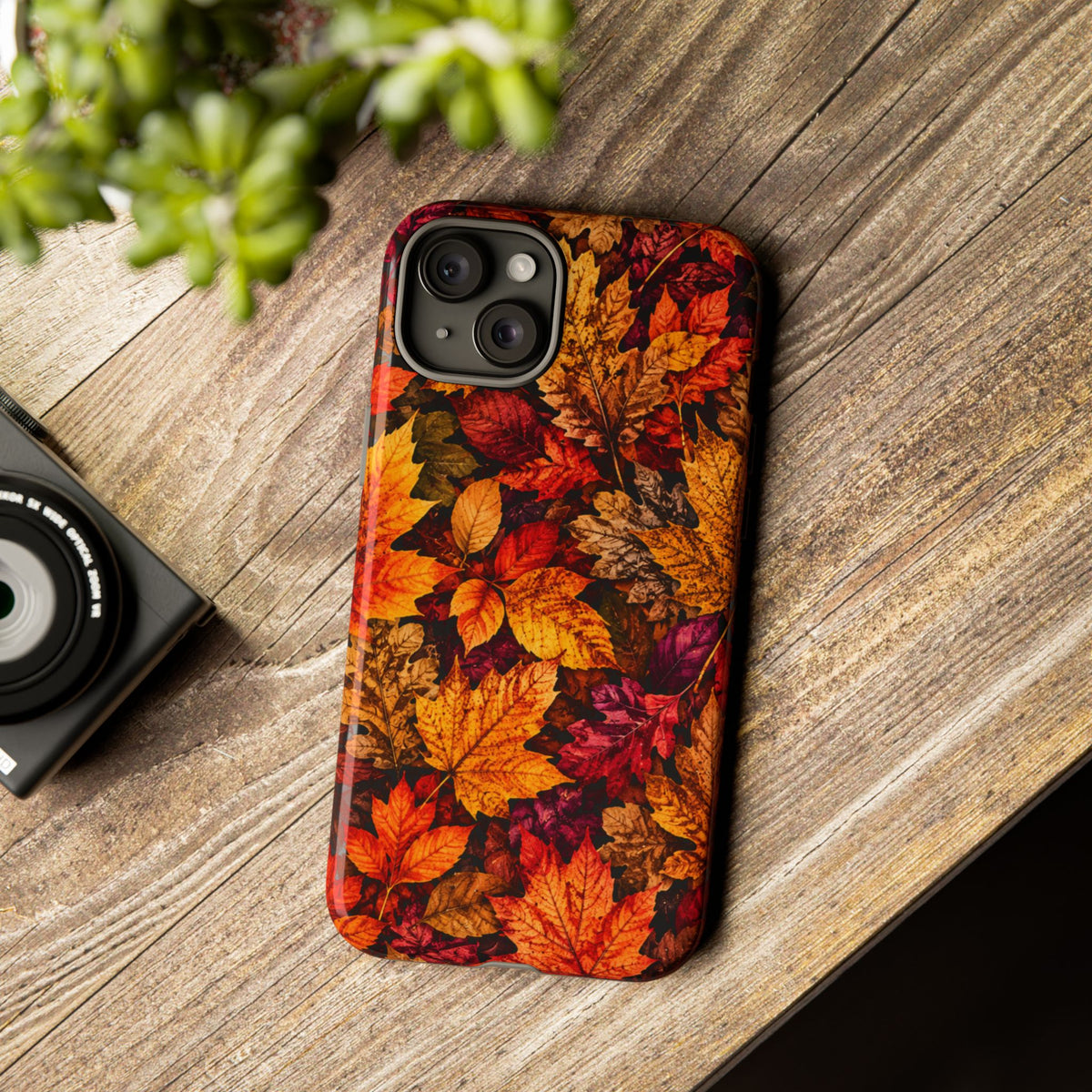 Autumn Leaves Tough Phone Case — Fall Foliage Protective Cover