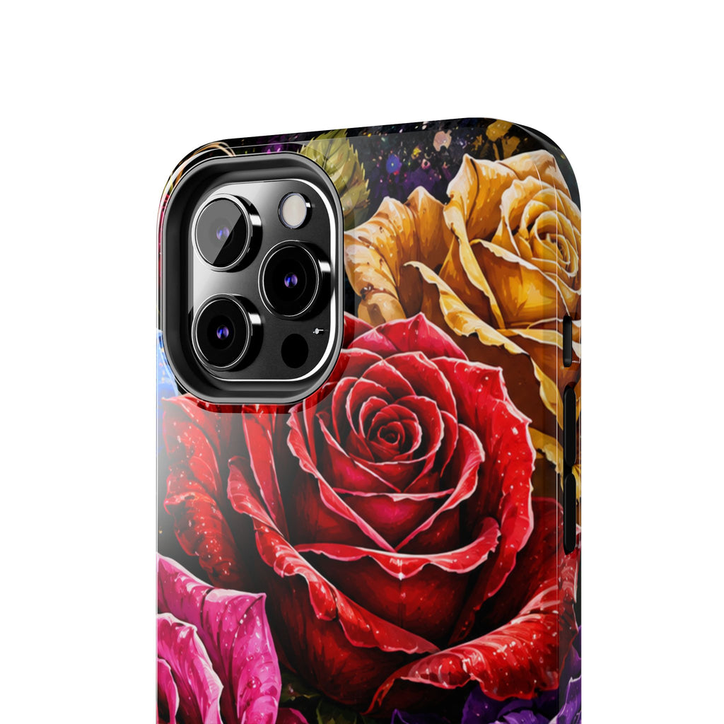 Tough Phone Case — Vibrant Rose Garden Protective Phone Cover