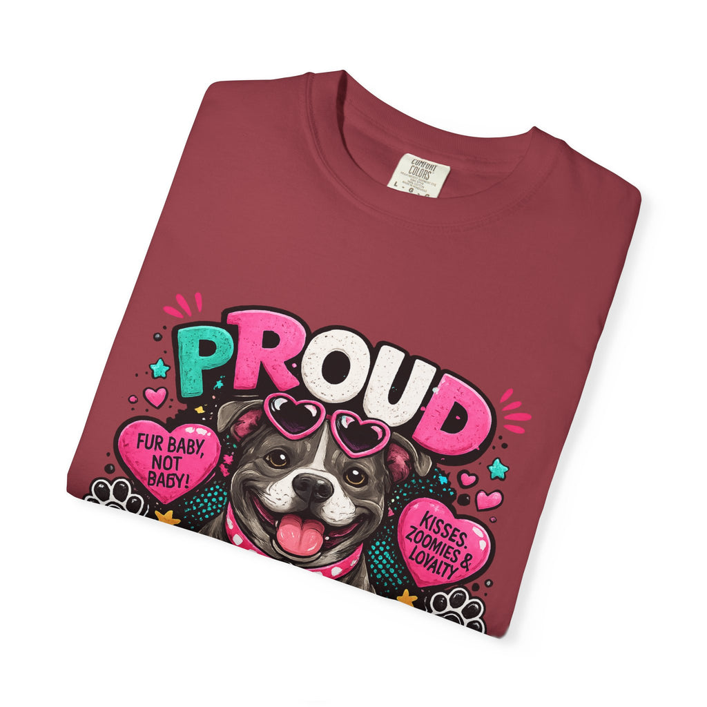 Proud Pitbull Mom T-Shirt | Cute Pitbull Illustration