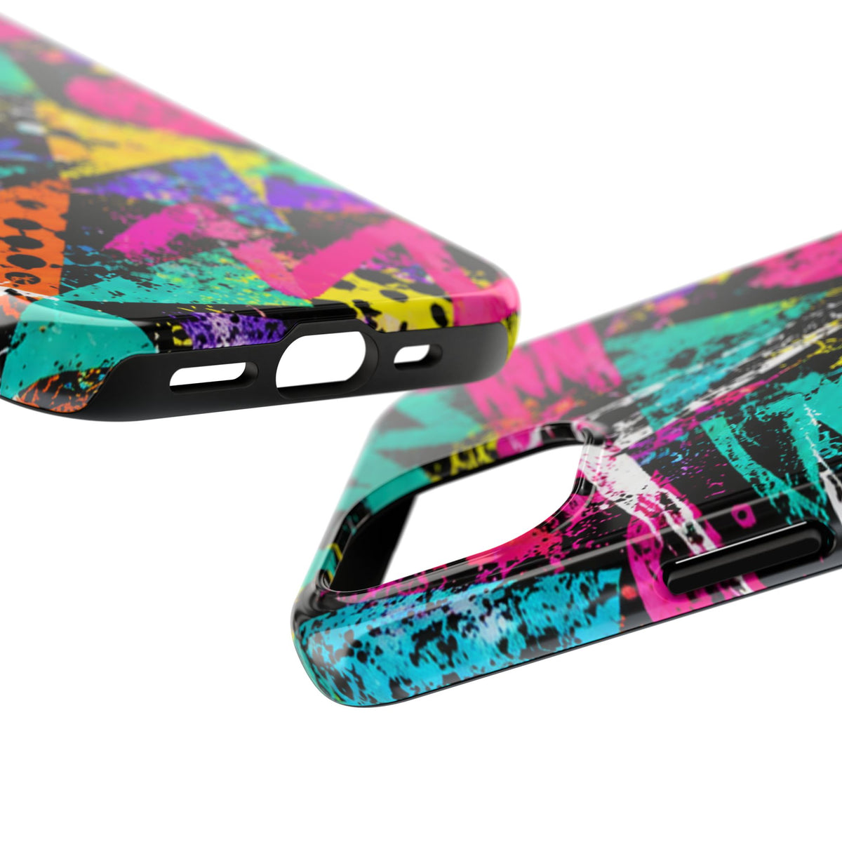 Tough Phone Case — Neon Graffiti Splash Protective Cover