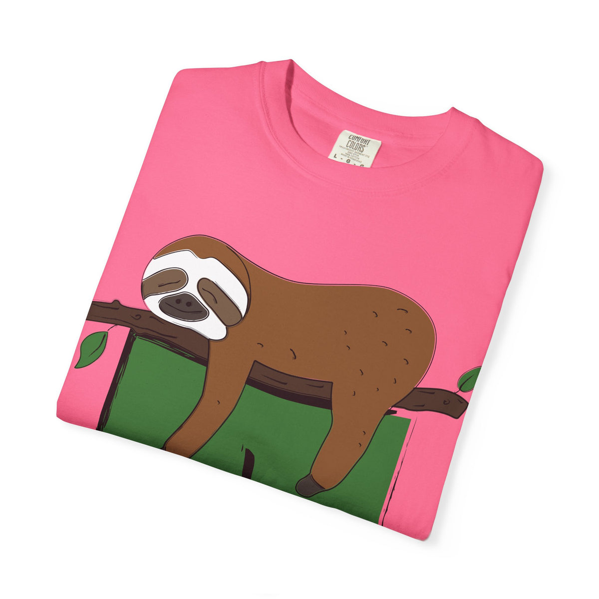 Sloth Pocket Tee — "Not Today" Lazy Sloth Graphic T-Shirt