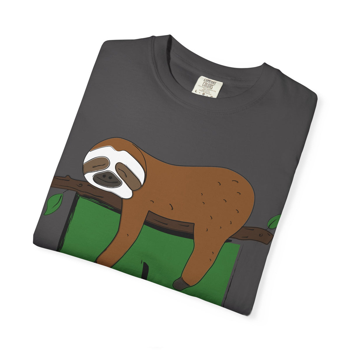 Sloth Pocket Tee — "Not Today" Lazy Sloth Graphic T-Shirt
