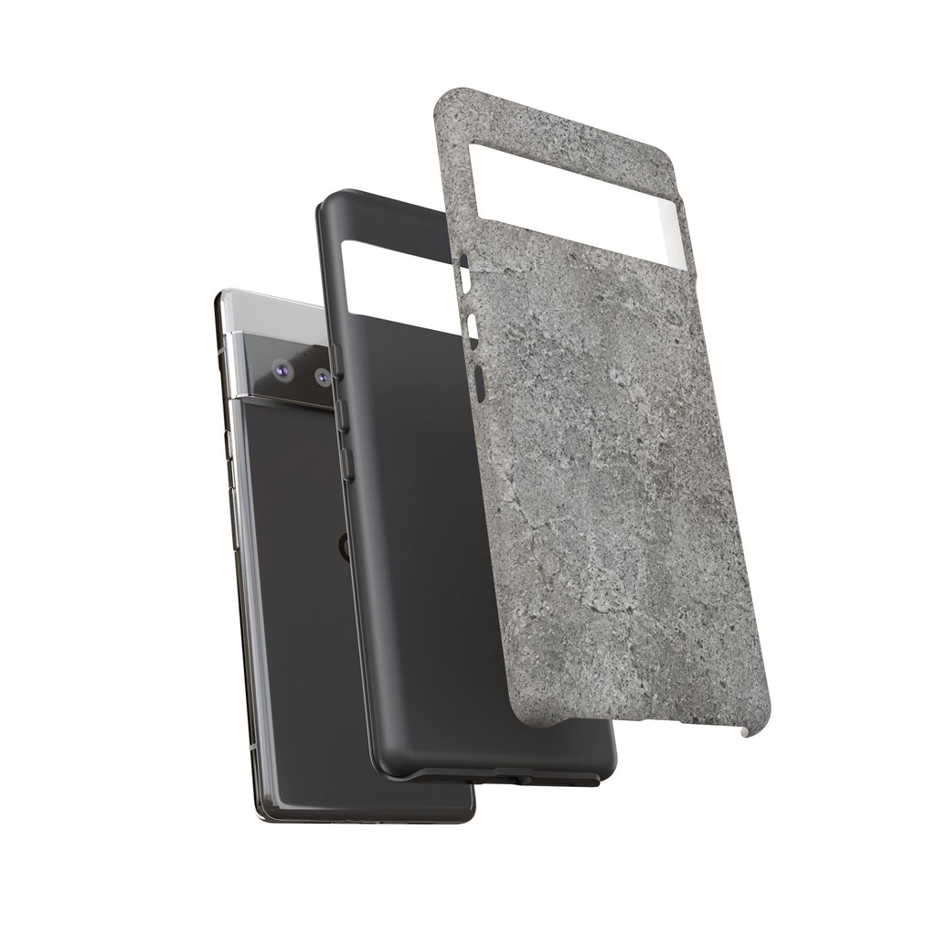 Concrete Texture Phone Case — Rugged Grey Protective iPhone Cover