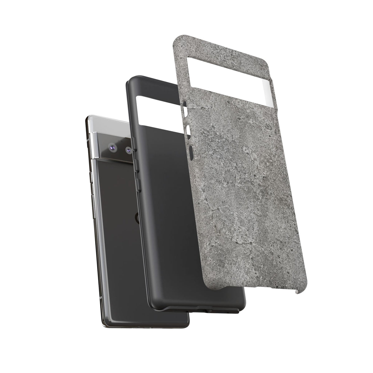 Concrete Texture Phone Case — Rugged Grey Protective iPhone Cover
