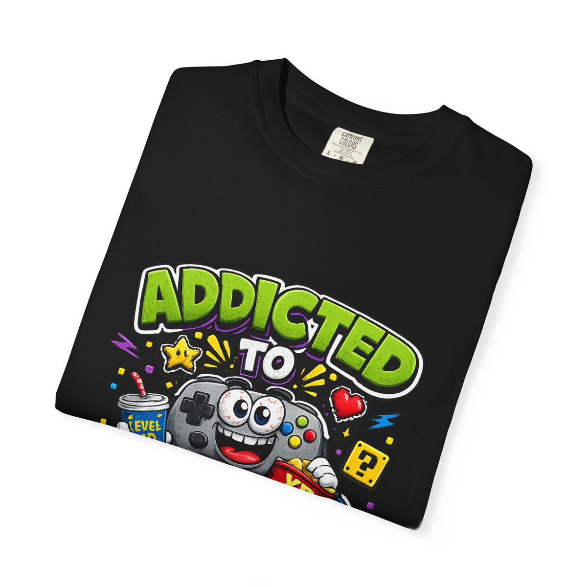 Addicted to Video Games T-Shirt | Gamer Controller Graphic Tee