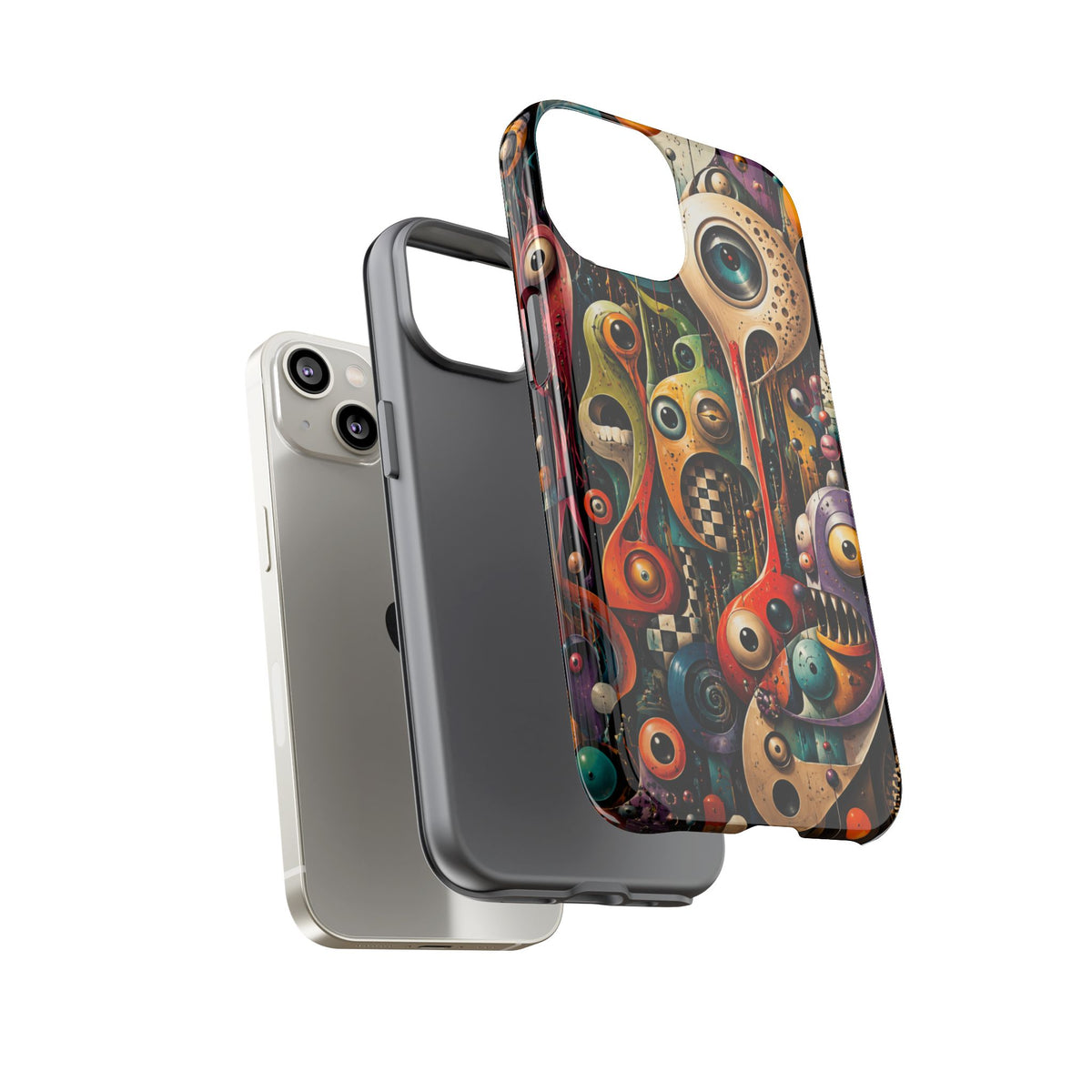 Surreal Monster Art Phone Case — Colorful Abstract Creature Design
