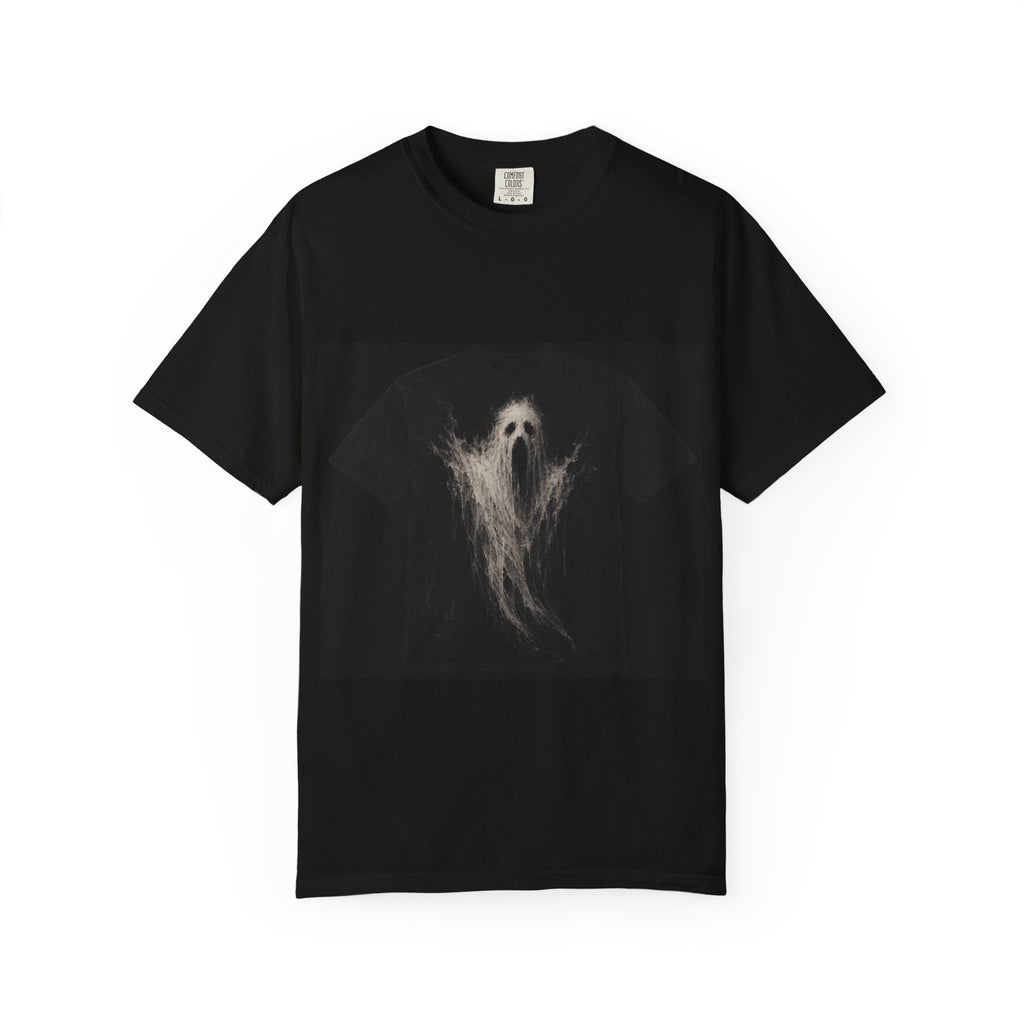Haunted Ghost Illustration T-shirt | Spooky Ghost Shirt