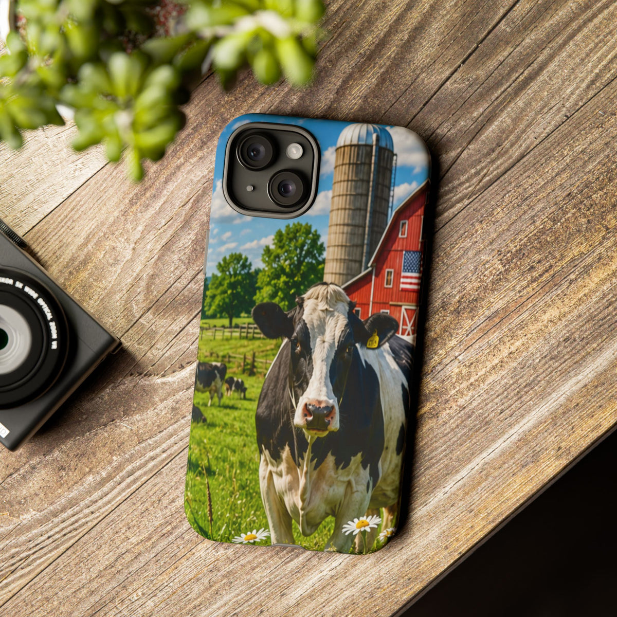 Cow Farm Phone Case — Rustic Barnyard iPhone Cover
