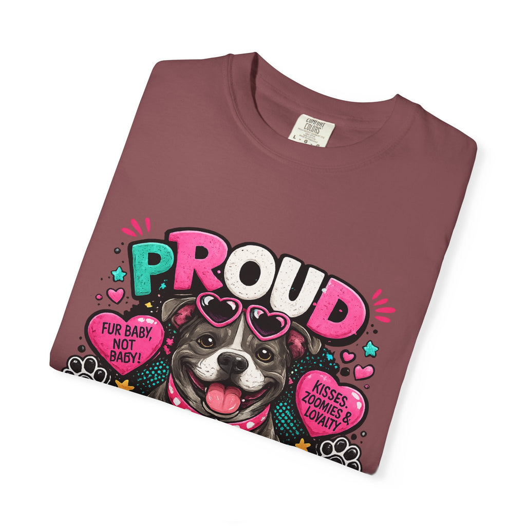 Proud Pitbull Mom T-Shirt | Cute Pitbull Illustration