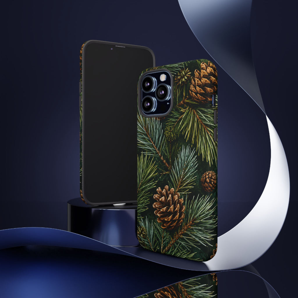 Pinecone Pines Phone Case — Festive Evergreen iPhone Cover