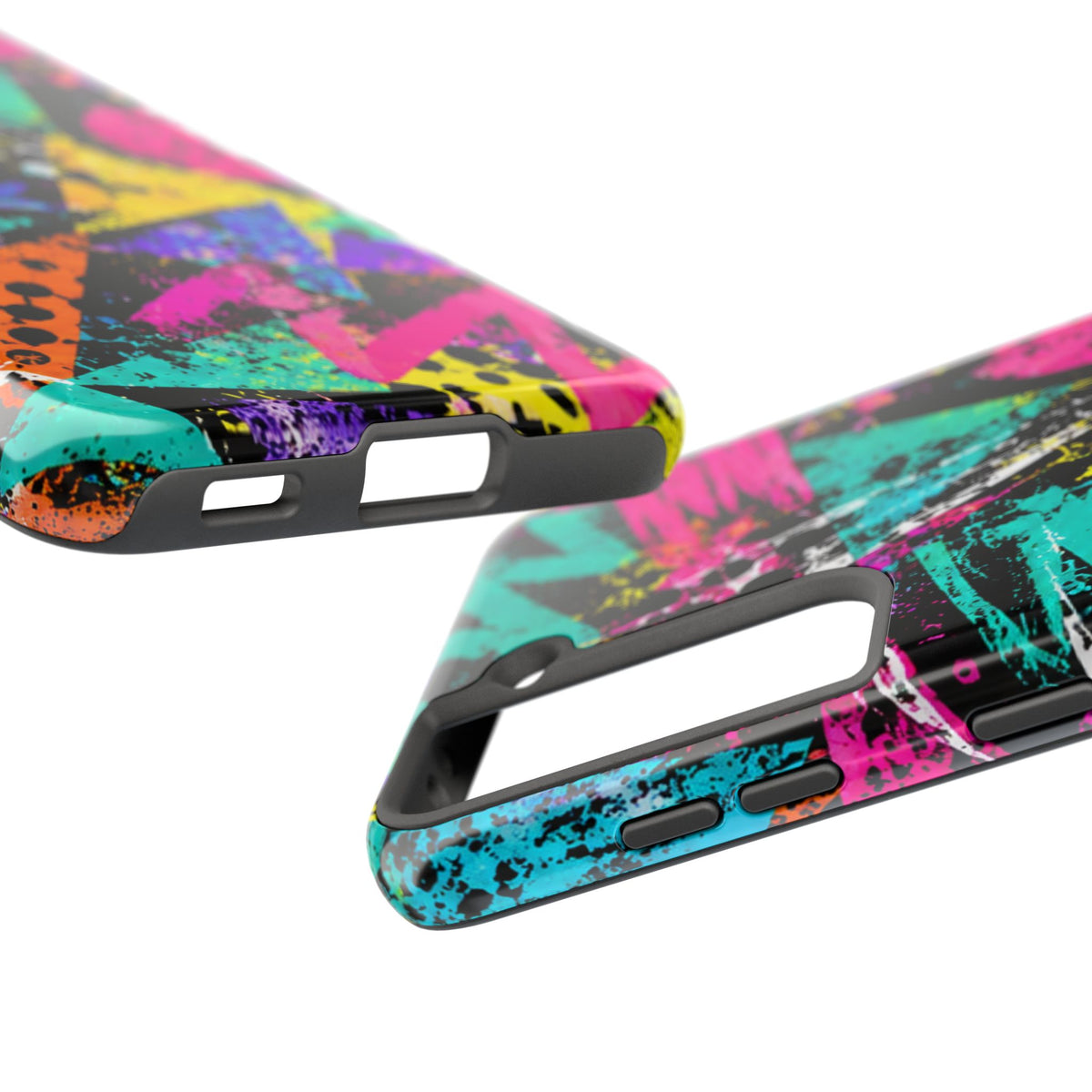 Tough Phone Case — Neon Graffiti Splash Protective Cover