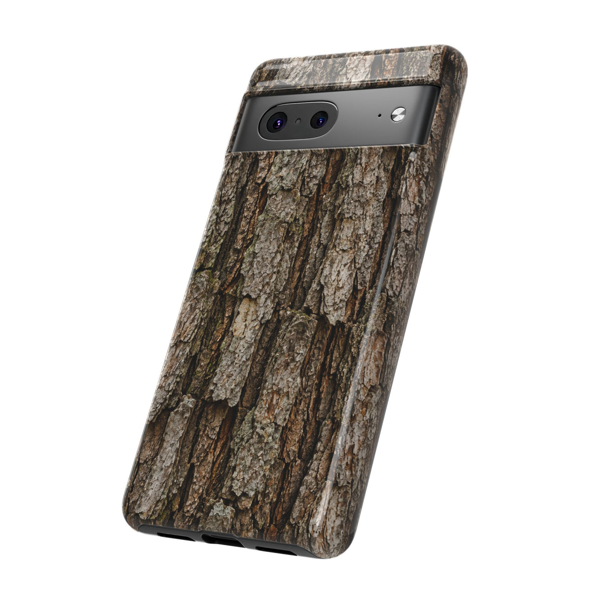 Bark Texture Phone Case - Rugged Woodland Camouflage for Nature Lovers