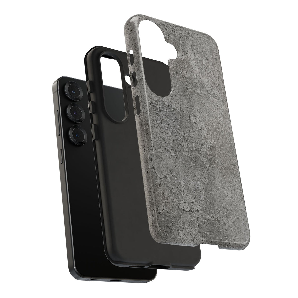 Concrete Texture Phone Case — Rugged Grey Protective iPhone Cover