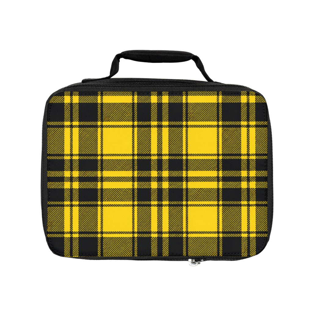 Lunch Bag - Tartan Plaid - Yellow & Black