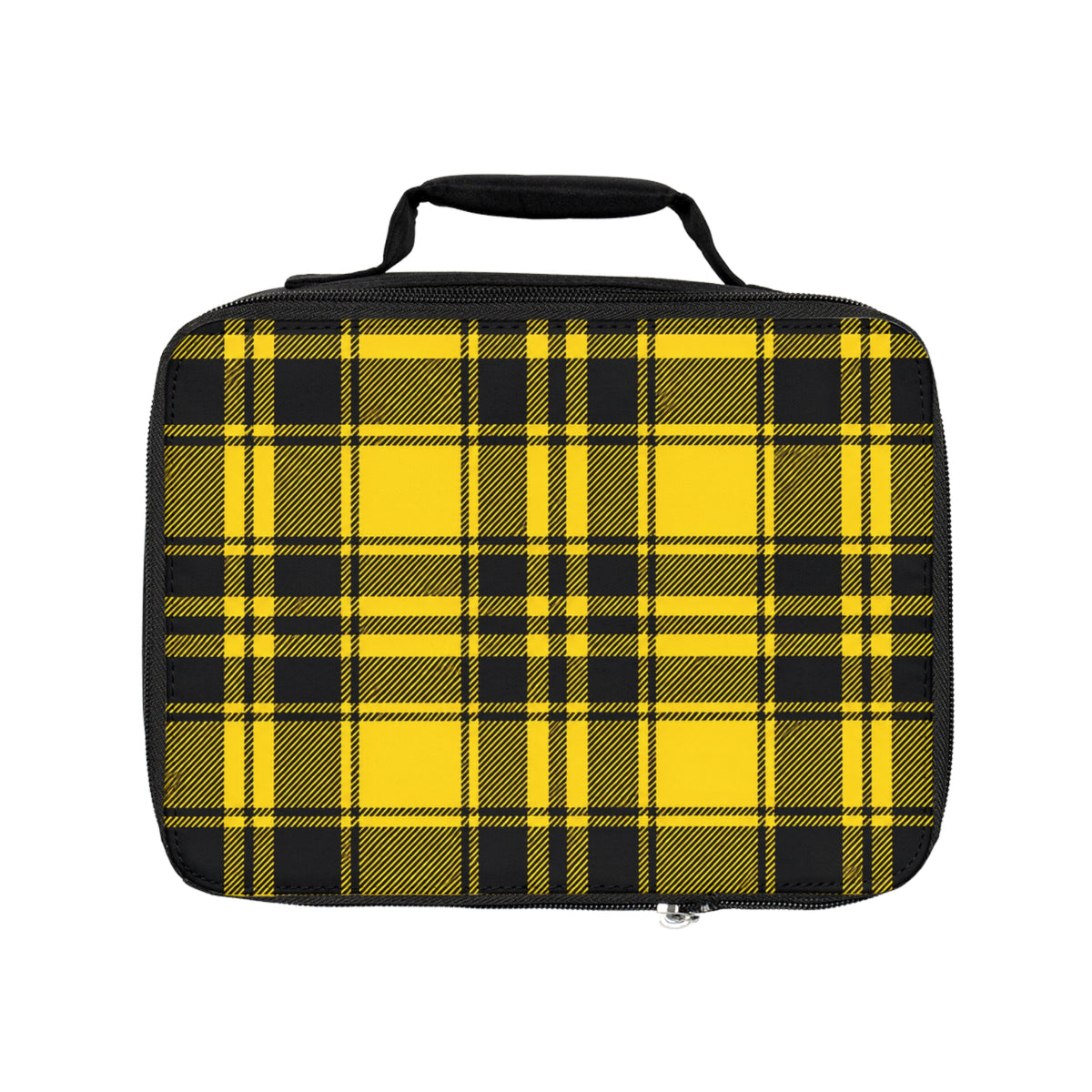 Lunch Bag - Tartan Plaid - Yellow & Black