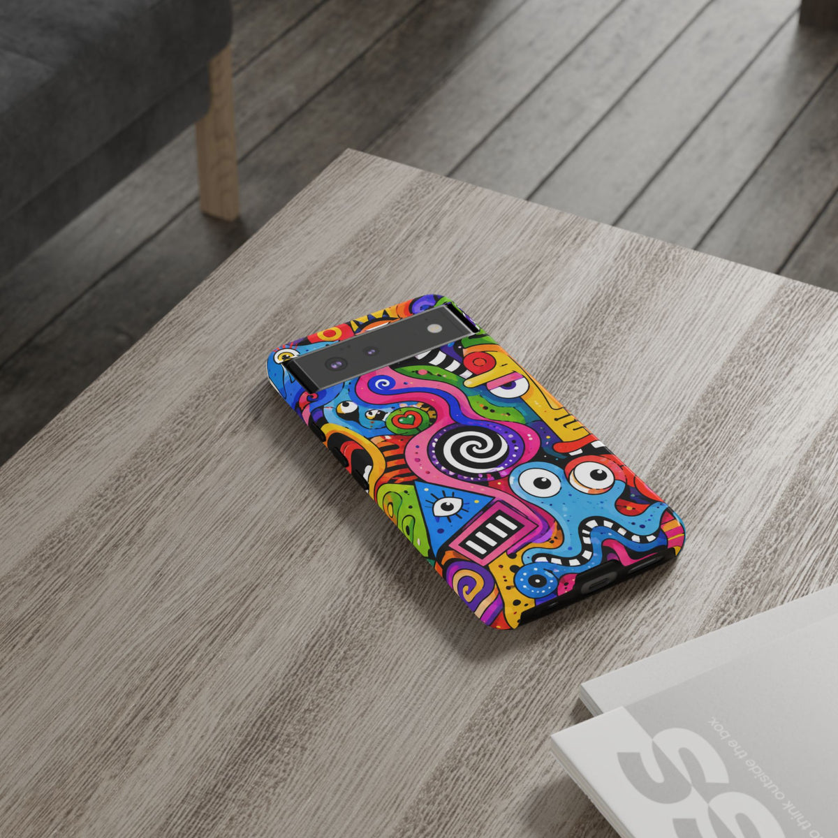 Colorful Abstract Doodle Tough Phone Case