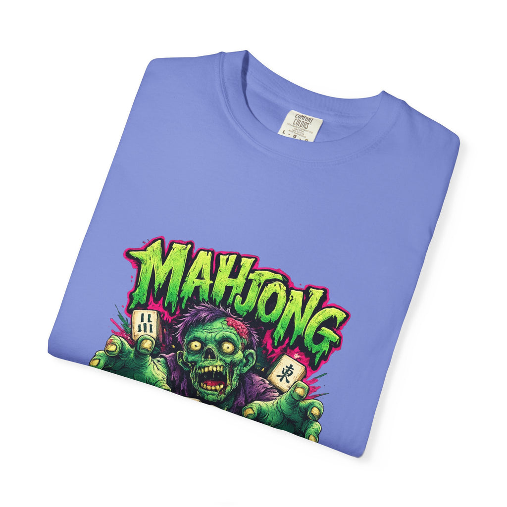 Mahjong Zombie T-shirt | Zombie Mahjong Tiles Graphic Tee