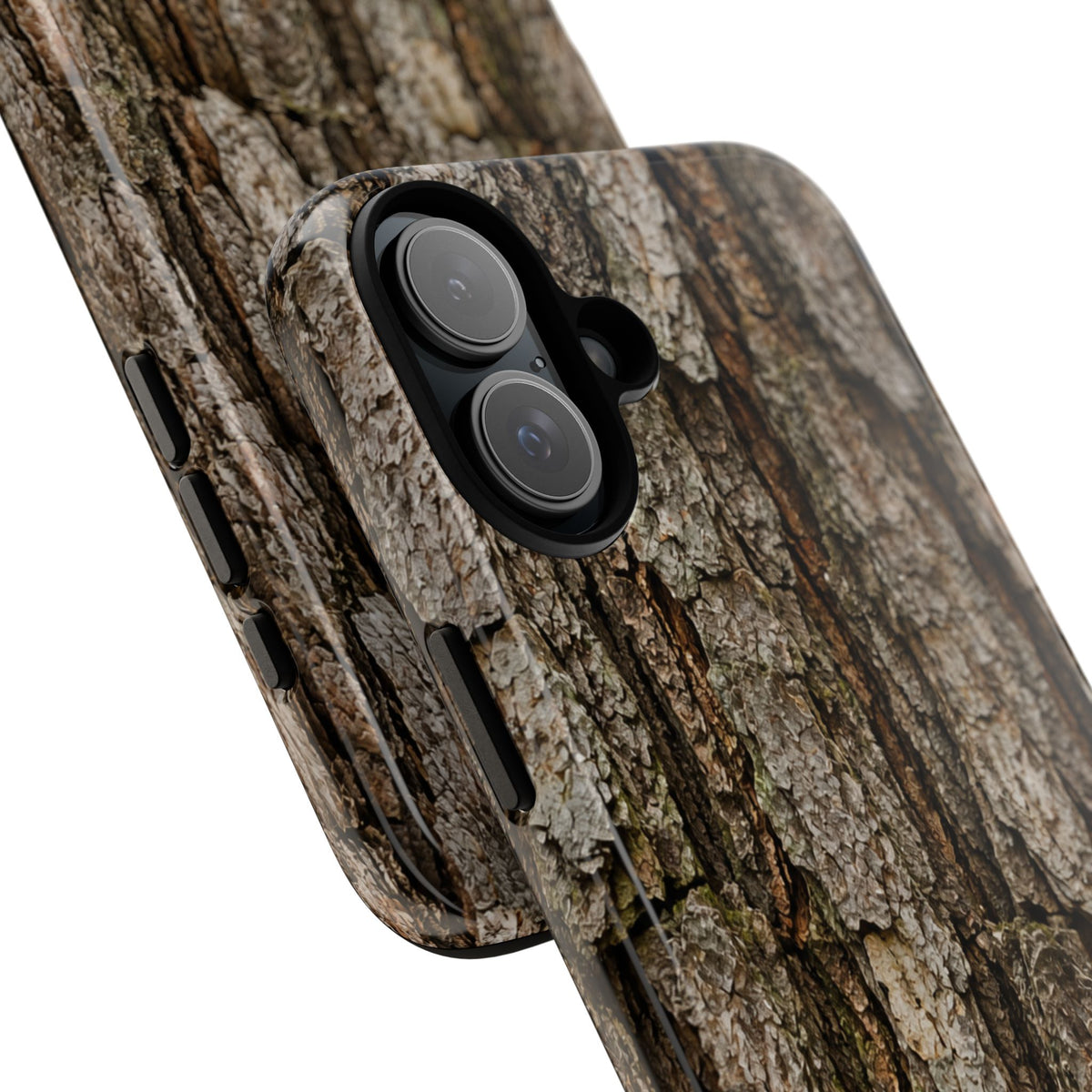 Bark Texture Phone Case - Rugged Woodland Camouflage for Nature Lovers