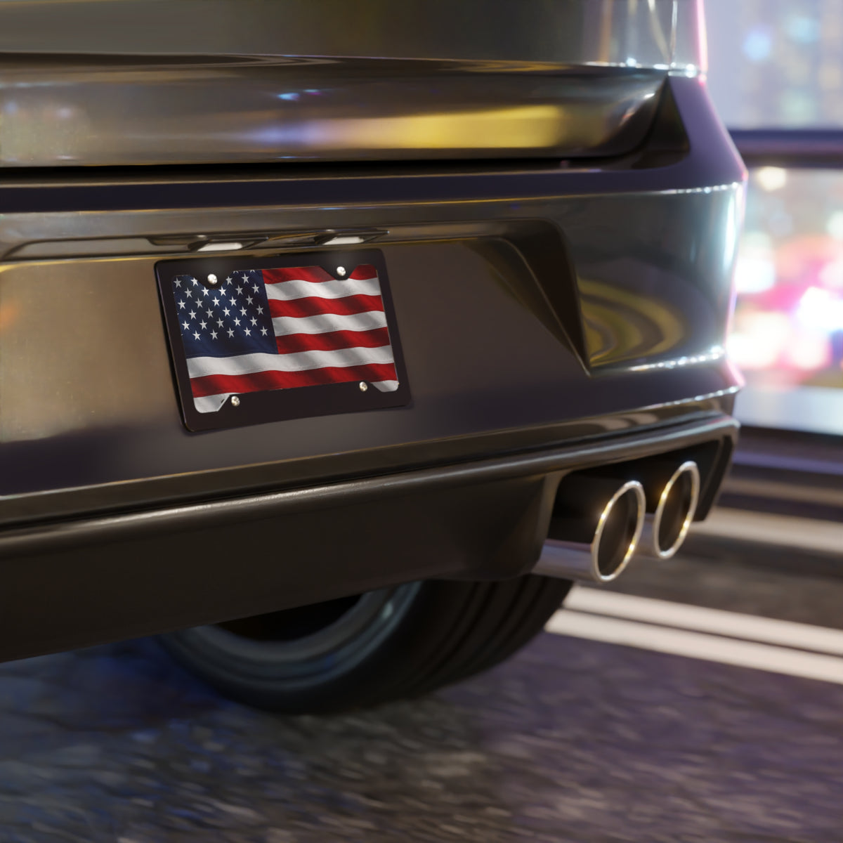 American Flag Vanity Plate | Aluminum License Plate