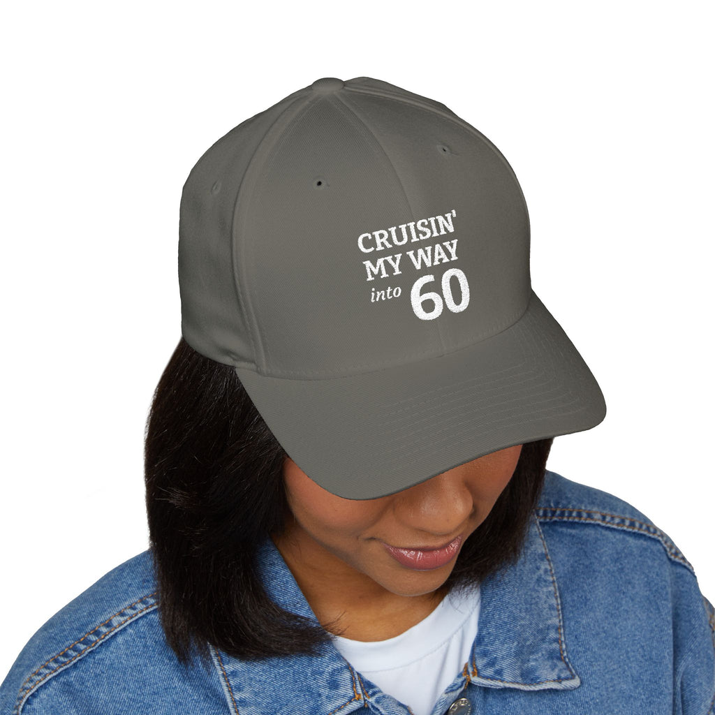 Embroidered 'Cruisin' My Way into 60' Baseball Cap – 60th Birthday Gift
