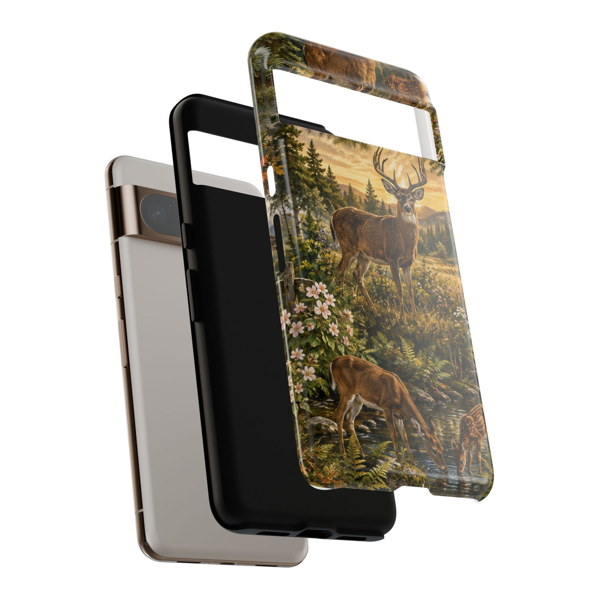 Deer Forest Phone Case — Woodland Bucks Nature iPhone Cover