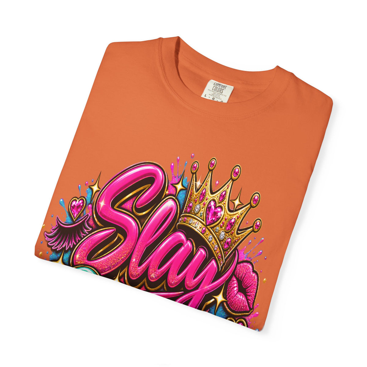 Slay Queen graphic T-Shirt | Crown graffiti style