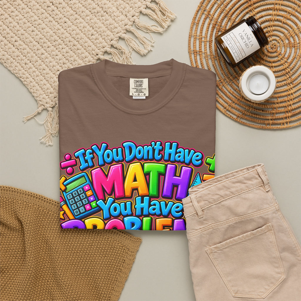 If You Don't Have Math You Have Problems T-Shirt — Colorful Math Teacher & Student Tee