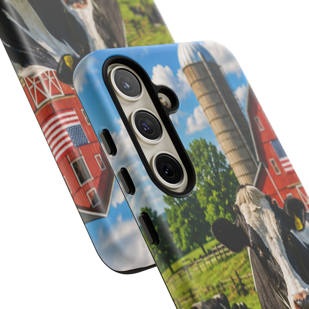 Cow Farm Phone Case — Rustic Barnyard iPhone Cover