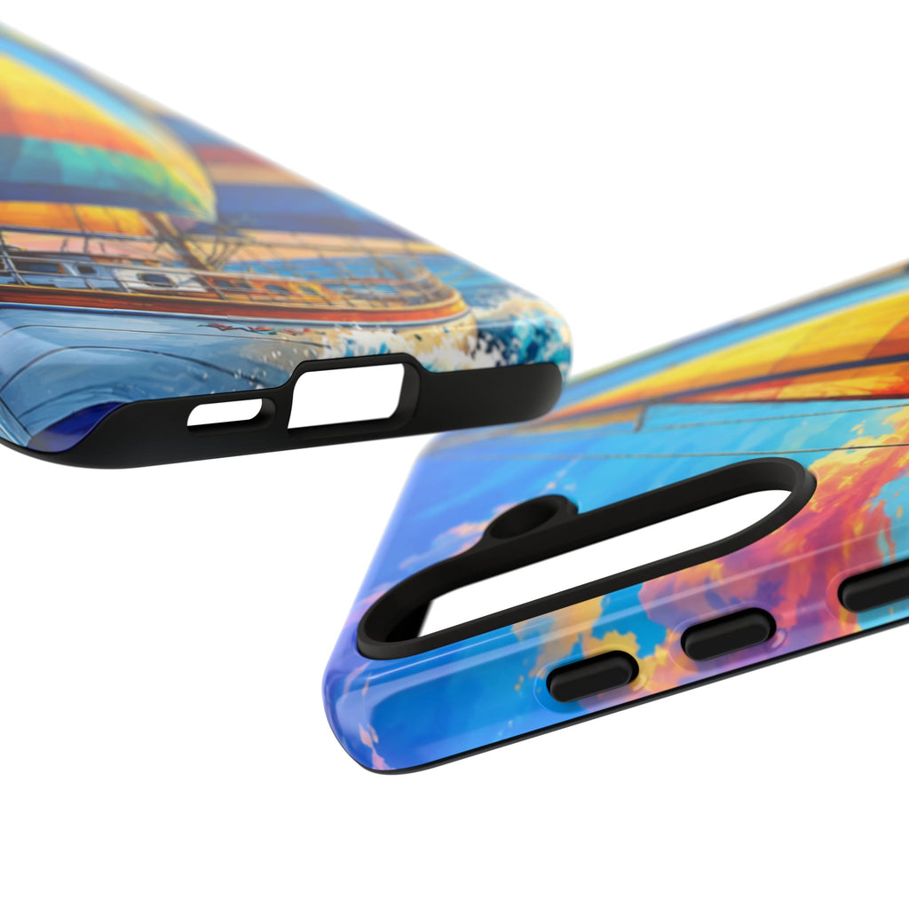 Sailboat Sunset Phone Case — Colorful Nautical iPhone Cover