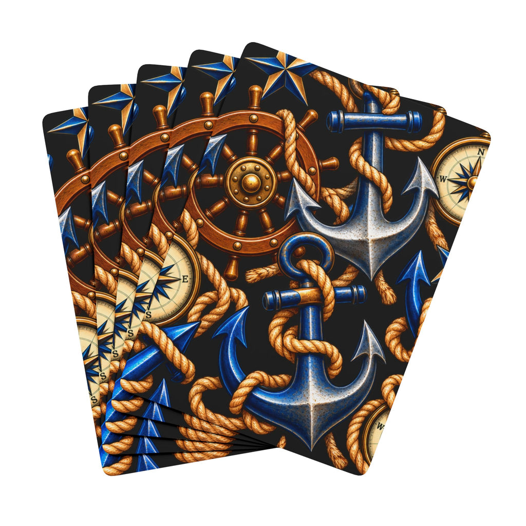 Nautical Anchor Poker Playing Cards – Maritime-Themed Deck for Gamers & Collectors