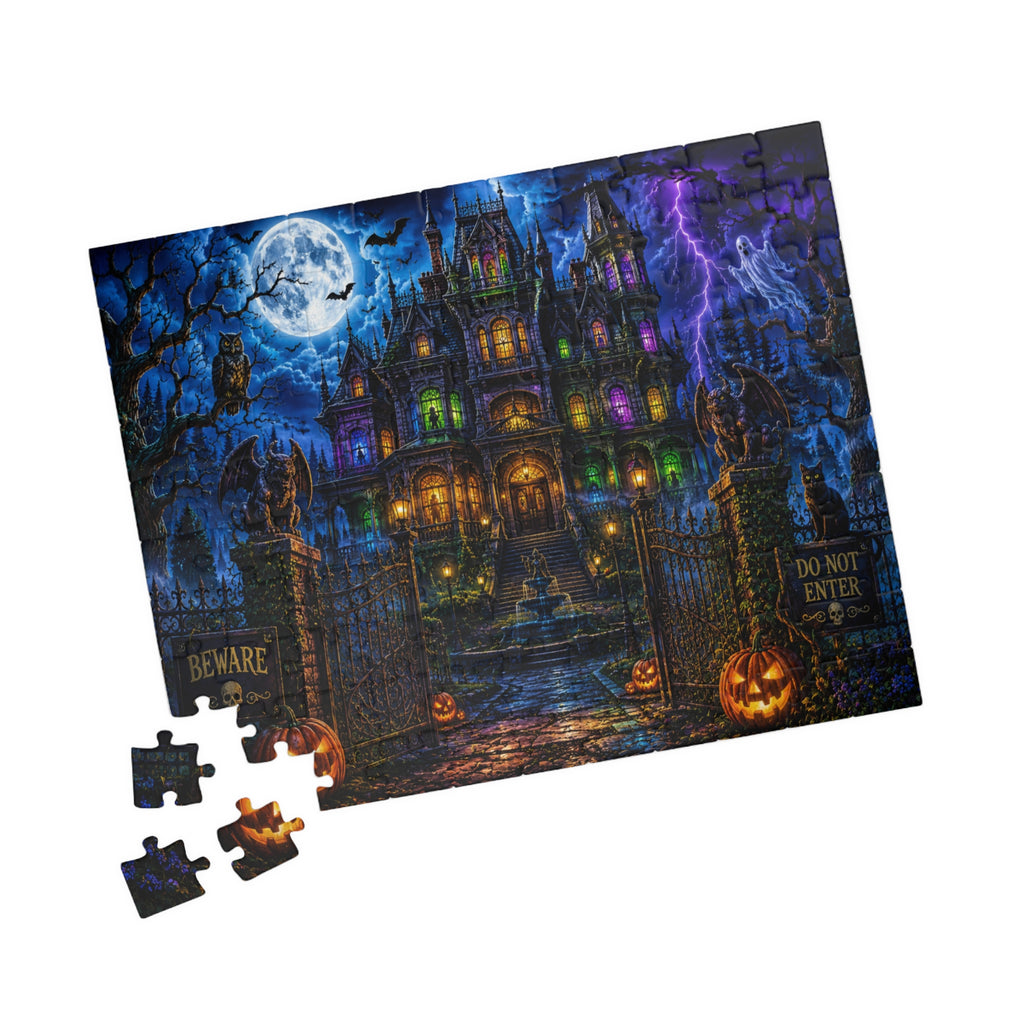 Haunted Mansion Halloween Puzzle | Spooky Night Jigsaw