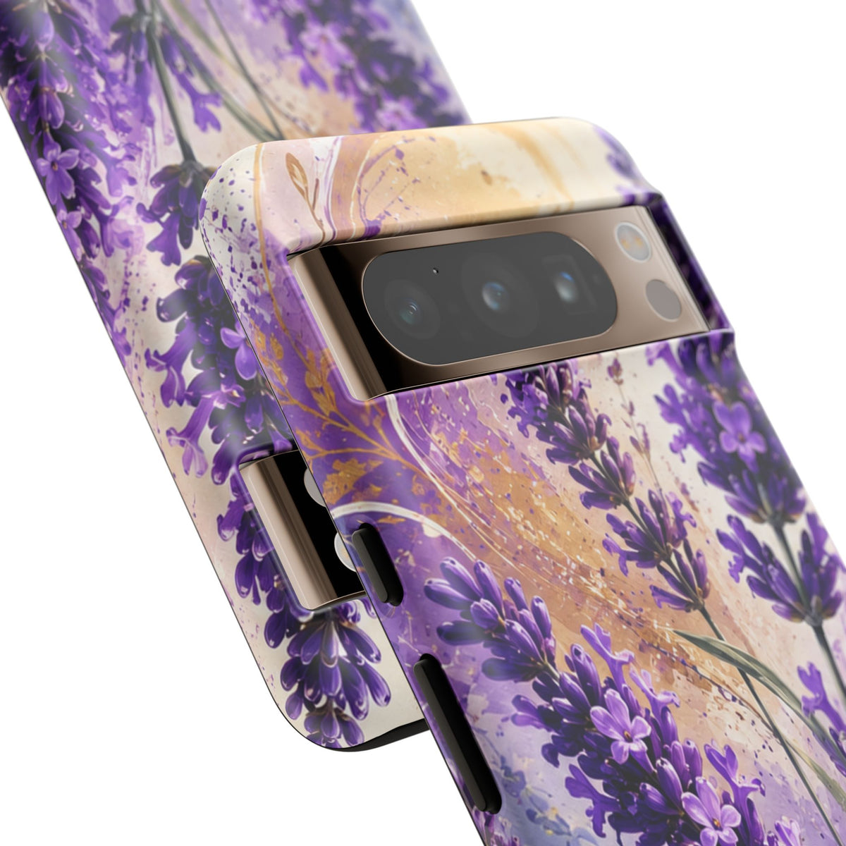 Lavender Bouquet Tough Phone Case — Protective Floral iPhone Case
