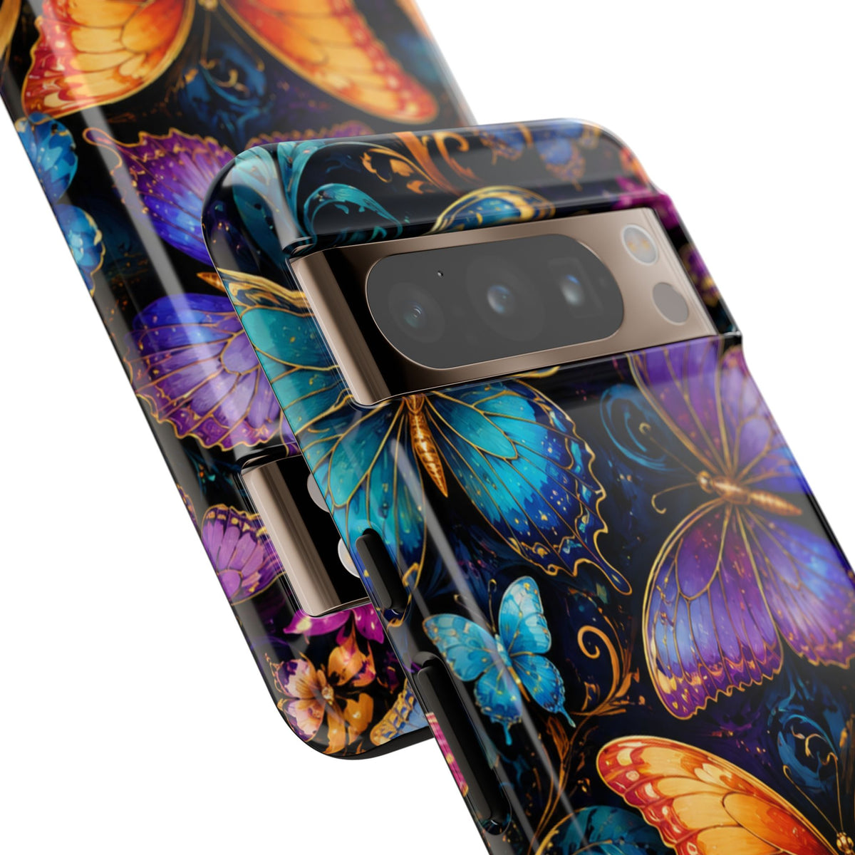 Butterfly Tough Phone Case — Colorful Floral Butterflies Protective Cover
