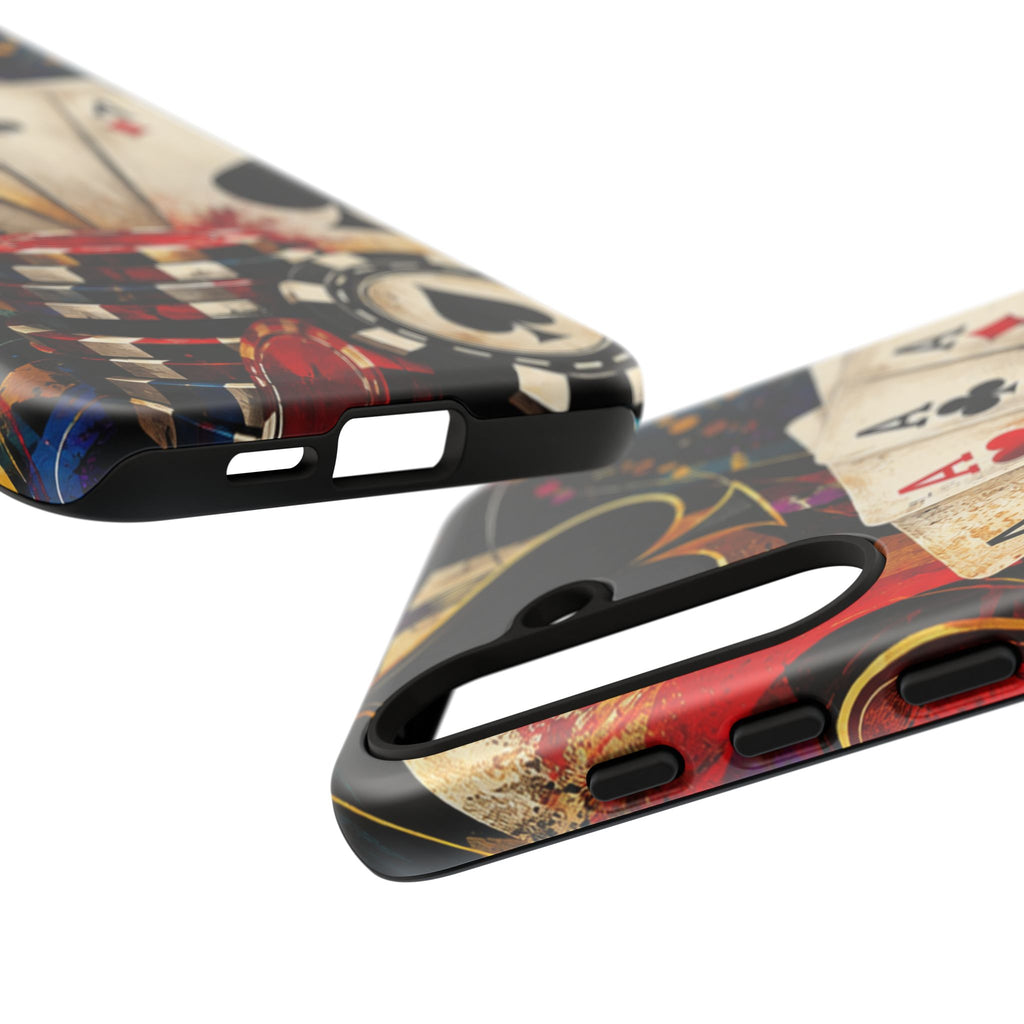 Casino Poker Ace Phone Case — Vintage Playing Cards & Chips Protective Cover