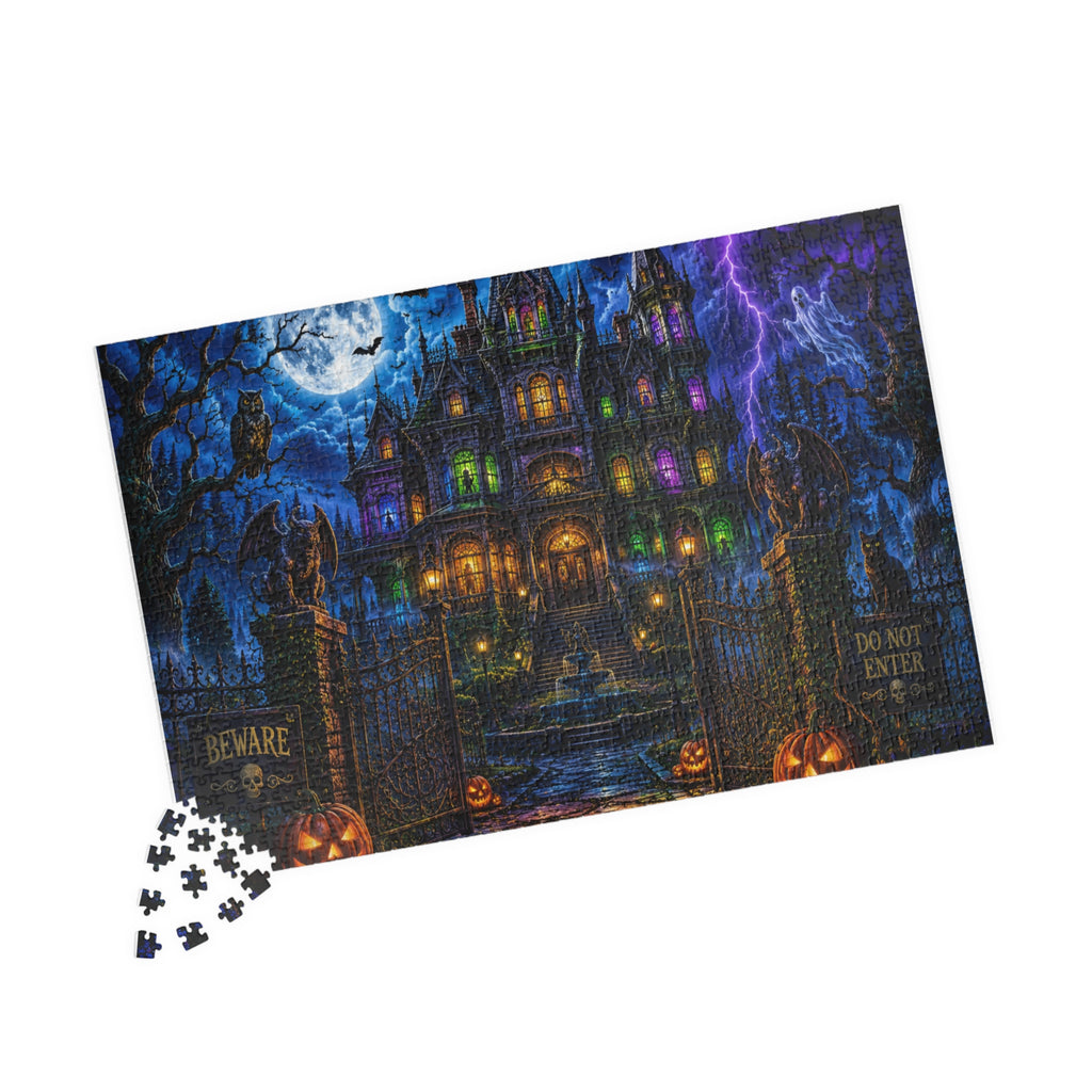 Haunted Mansion Halloween Puzzle | Spooky Night Jigsaw